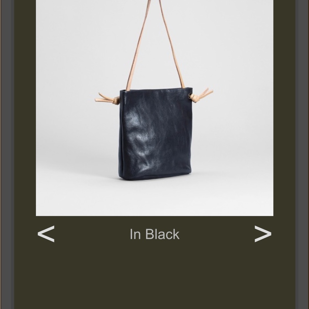 Elk Black Leather Crossbody Bag